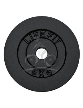 Kotúč LIFEFIT 5kg, kovový, 30mm tyč F-KOT30-05