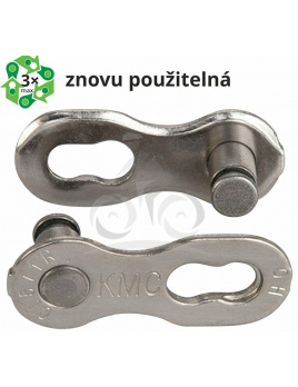 Spojka reťaze KMC 7-8 rýchlostí EPT povrch, sivá 7,1 mm, blister 2 ks