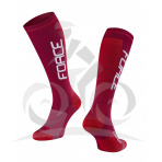FORCE ponožky COMPRESS, bordó-červené - L-XL/42-47