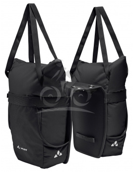 Vaude dvojitá taška na nosič TwinShopper (UniKlip 2), black - Vaude TwinShopper (UniKlip 2), black